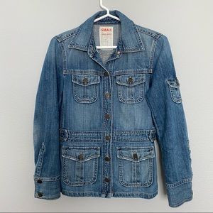 Womens J. Crew Denim Jacket in Stoneworn Size Small